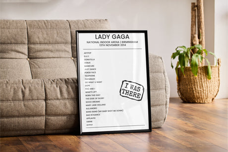 Lady Gaga 13th November 2014 National Indoor Arena Birmingham - I Was There - Setlist