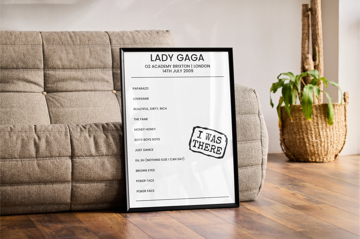 Lady Gaga 14th July 2009 O2 Academy Brixton London - I Was There - Setlist