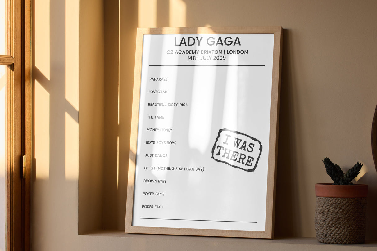 Lady Gaga 14th July 2009 O2 Academy Brixton London - I Was There - Setlist