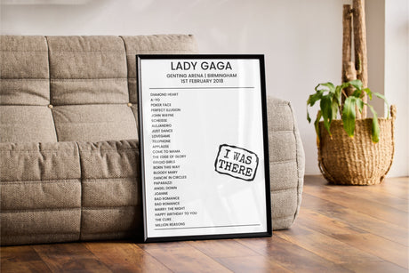 Lady Gaga 1st February 2018 Genting Arena Birmingham - I Was There - Setlist