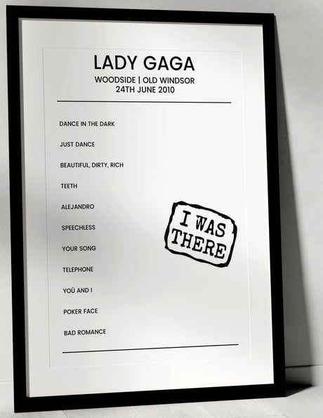 Lady Gaga 24th June 2010 Woodside Old Windsor - I Was There - Setlist