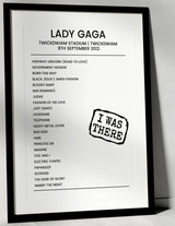 Lady Gaga 8th September 2012 Twickenham Stadium Twickenham - I Was There - Setlist