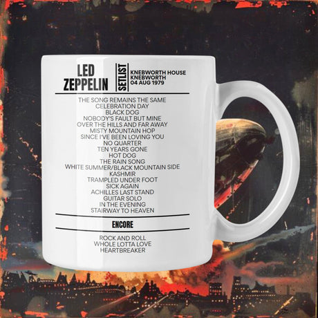 Led Zeppelin Knebworth August 04, 1979 Setlist Mug - Setlist