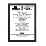 Led Zeppelin London May 23, 1975 Replica Setlist - Setlist