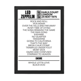 Led Zeppelin London May 24, 1975 Replica Setlist - Setlist