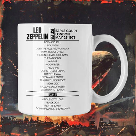 Led Zeppelin London May 25 1975 Setlist Mug - Setlist