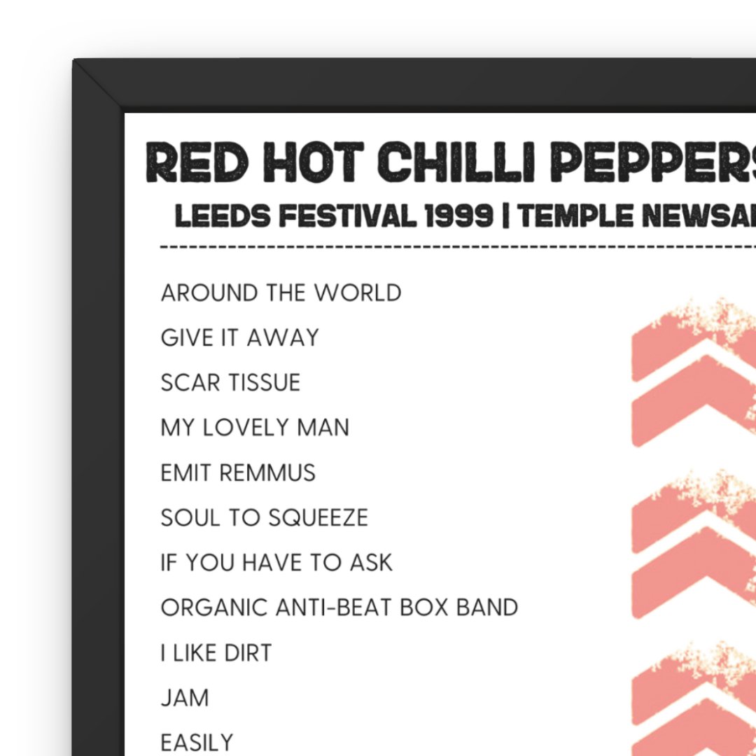 Leeds Festival 1999 Setlist Poster Bundle - Setlist