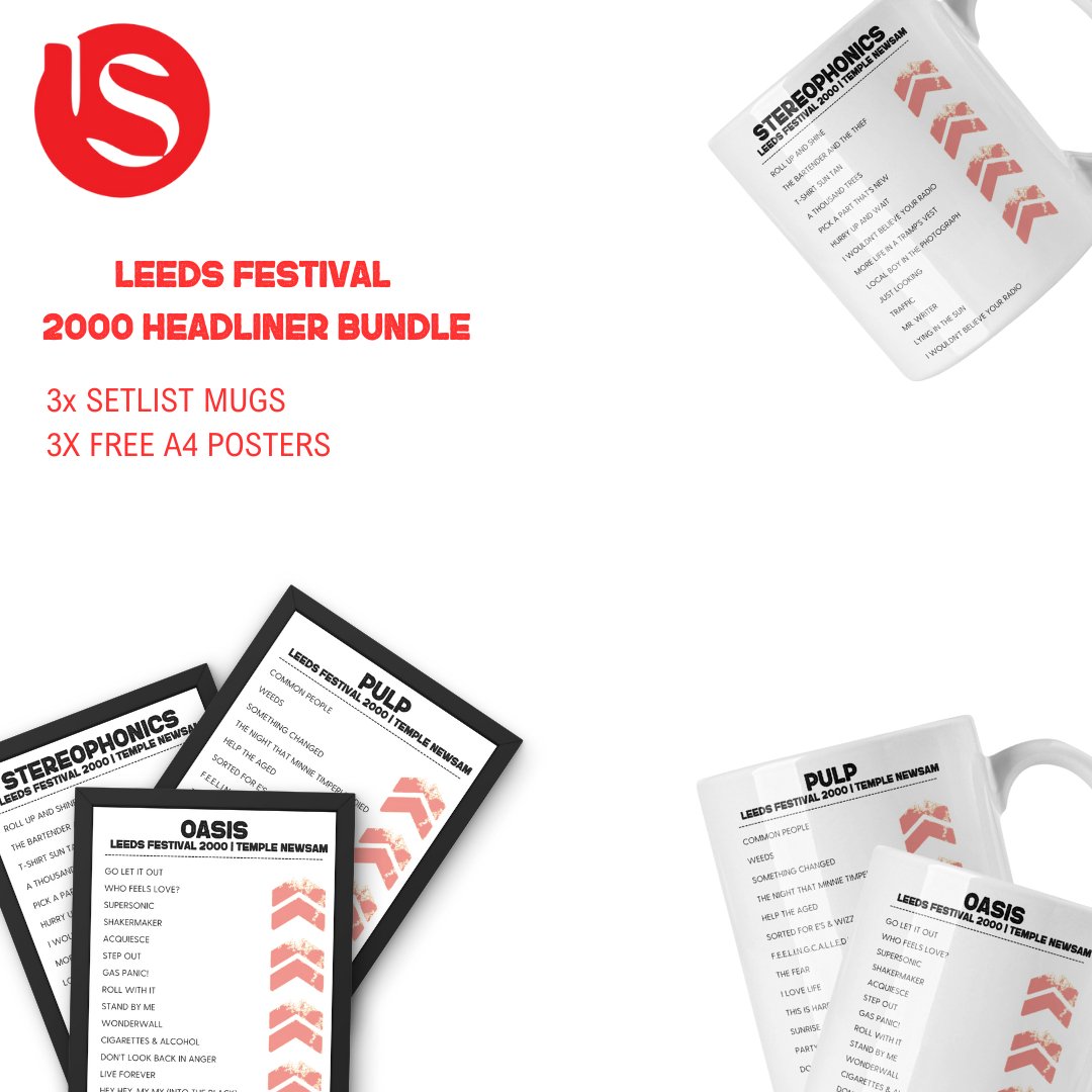 Leeds Festival 2000 Headliners Bundle - Setlist