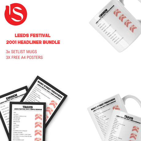 Leeds Festival 2001 Headliners Bundle - Setlist