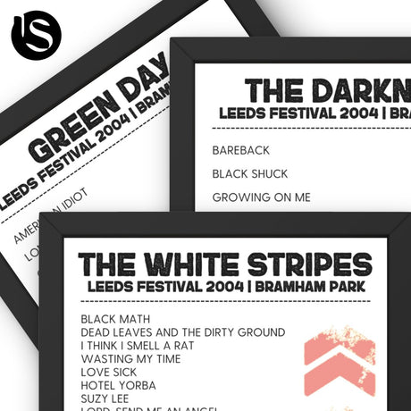 Leeds Festival 2004 Setlist Poster Bundle - Setlist