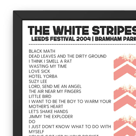 Leeds Festival 2004 Setlist Poster Bundle - Setlist