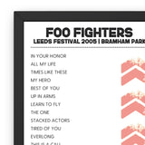 Leeds Festival 2005 Setlist Poster Bundle - Setlist