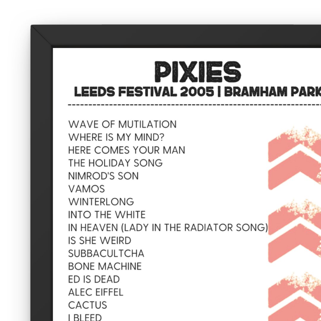 Leeds Festival 2005 Setlist Poster Bundle - Setlist