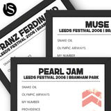 Leeds Festival 2006 Headliners Bundle - Setlist