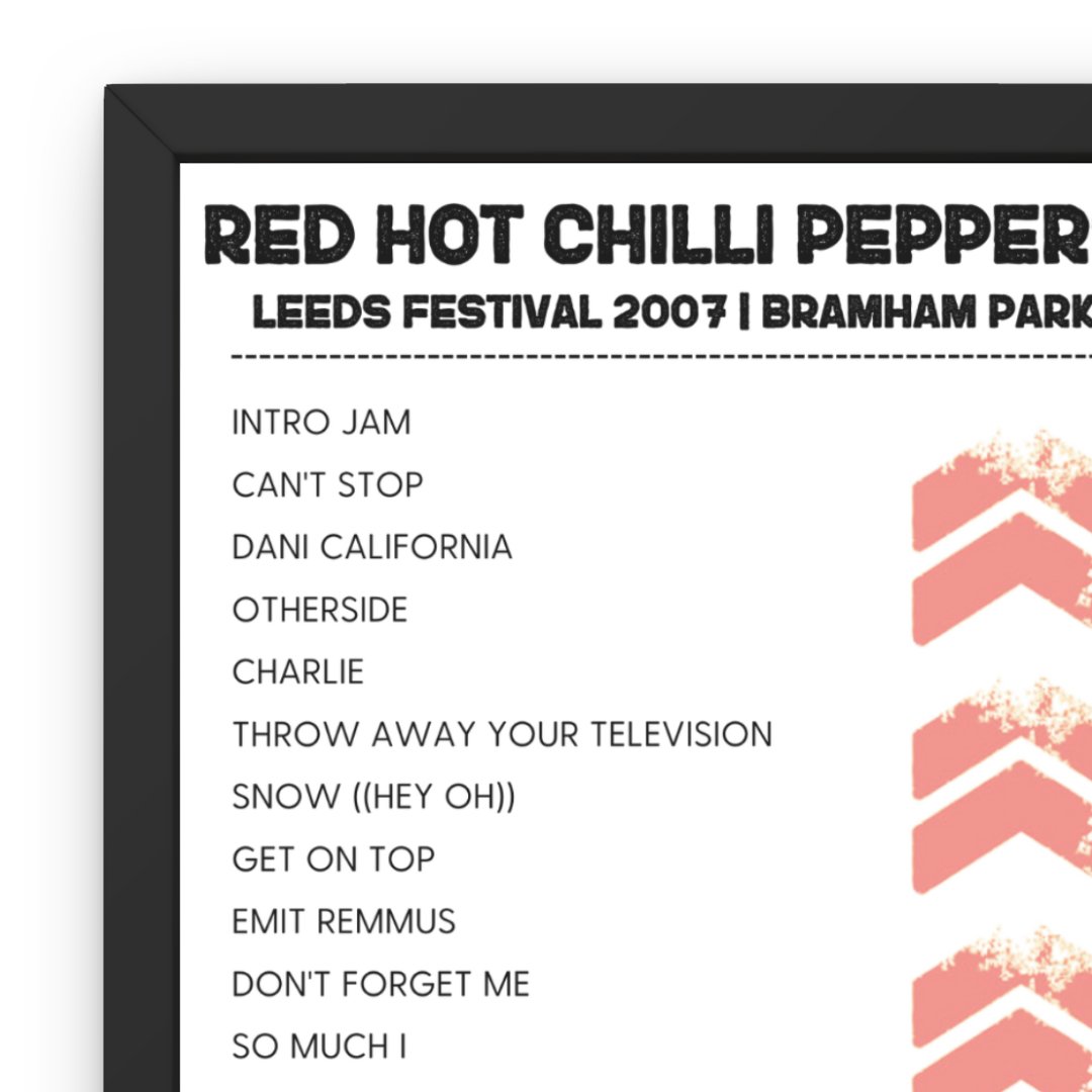 Leeds Festival 2007 Headliners Bundle - Setlist