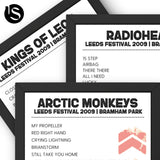 Leeds Festival 2009 Setlist Poster Bundle - Setlist