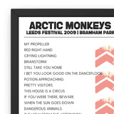 Leeds Festival 2009 Setlist Poster Bundle - Setlist