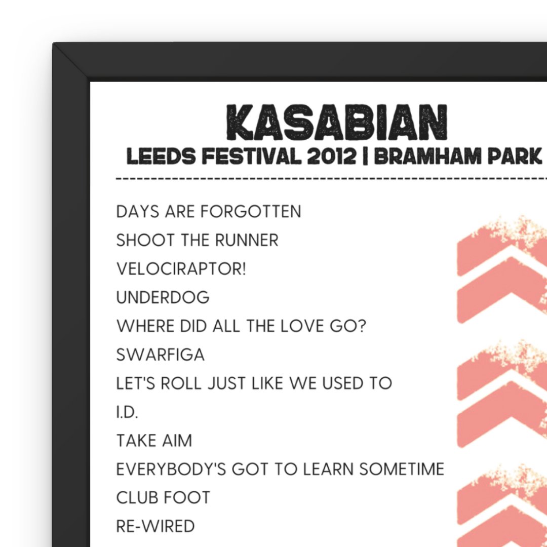 Leeds Festival 2012 Headliners Bundle - Setlist