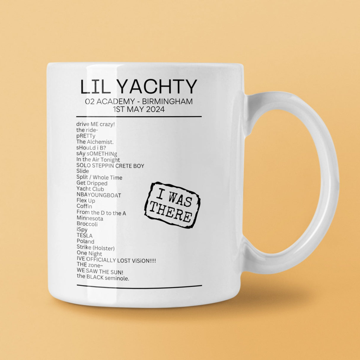 Lil Yachty Birmingham May 2024 Replica Setlist Mug - Setlist