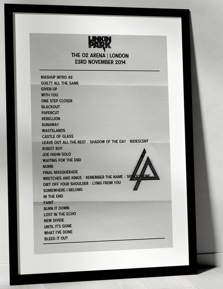 Linkin Park 23rd November 2014 The O2 Arena London - Alternate - Setlist