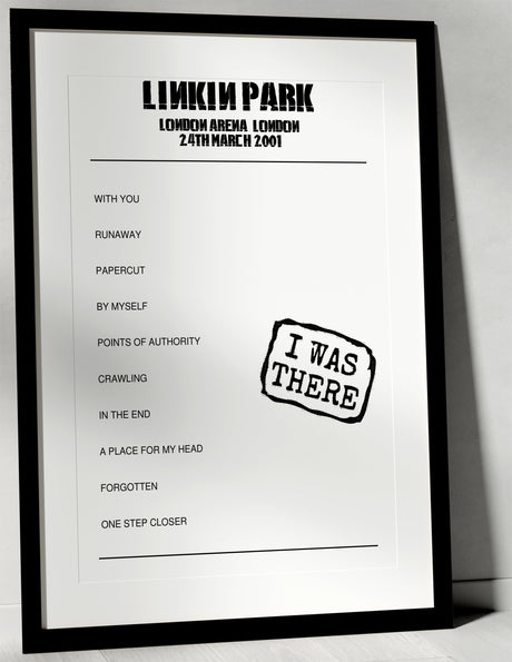 Linkin Park 24th March 2001 London Arena London - I Was There - Setlist