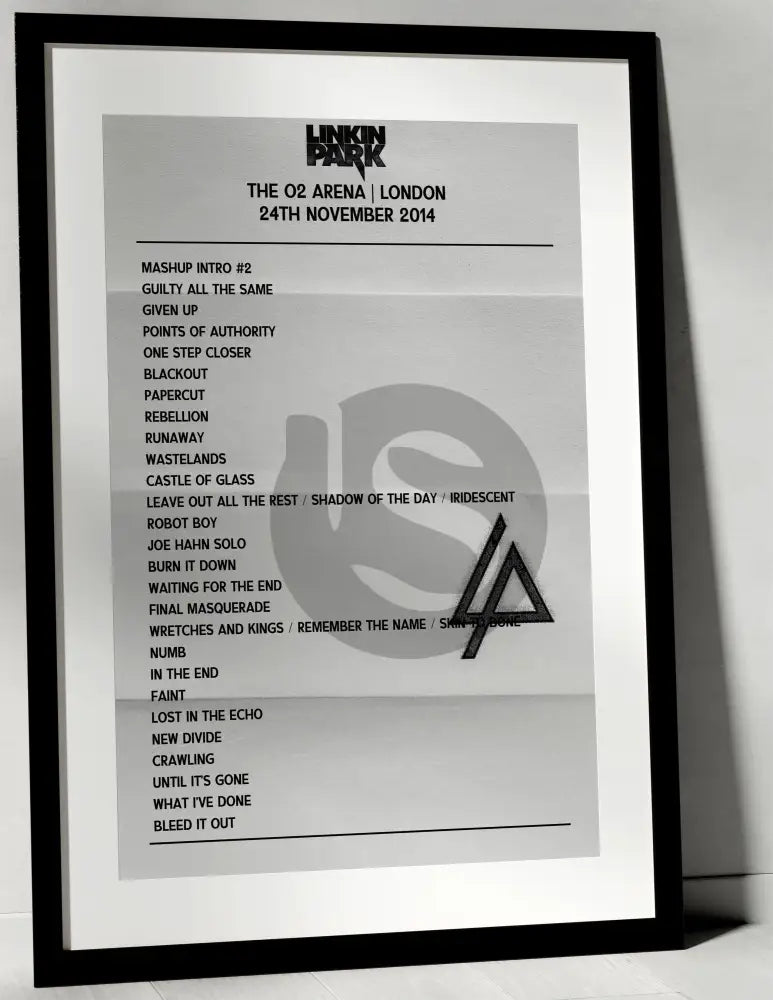 Linkin Park 24th November 2014 The O2 Arena London - Alternate - Setlist