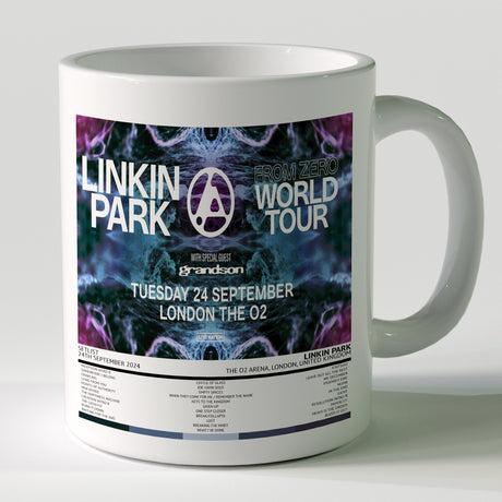 Linkin Park From Zero World Tour The O2 Arena London 24th September 2024 - Setlist Tour Mug - Setlist