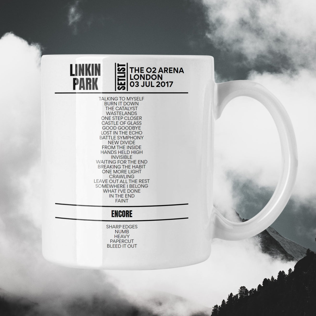 Linkin Park London July 03, 2017 Replica Setlist Mug - Setlist