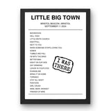 Little Big Town September 11, 2024 Bristol Beacon Bristol Setlist Poster - Setlist