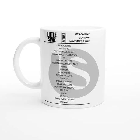 Little Simz Glasgow November 2023 Setlist Mug - Setlist