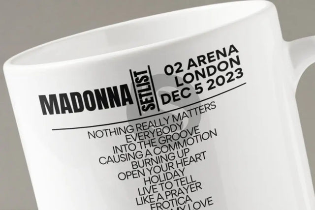 Madonna London December 5 2023 Setlist Mug - Setlist