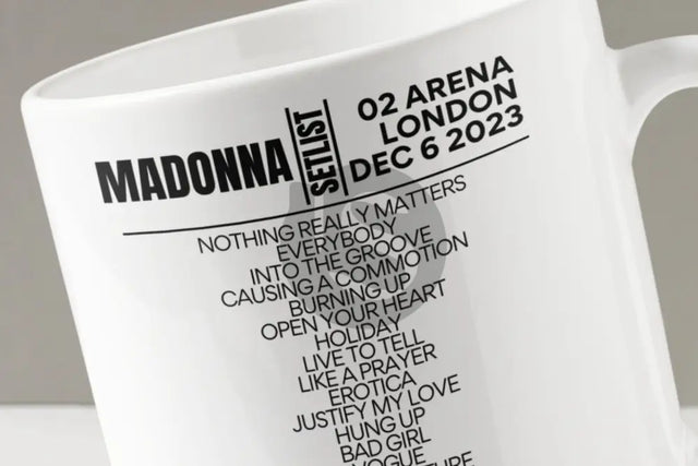 Madonna London December 6 2023 Setlist Mug - Setlist