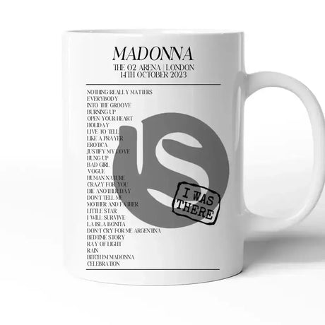 Madonna The Celebration Tour The O2 Arena London 14th October 2023 - Setlist Mug - Setlist