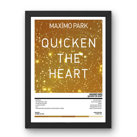 Maximo Park - Quicken The Heart (2009) Poster - Setlist