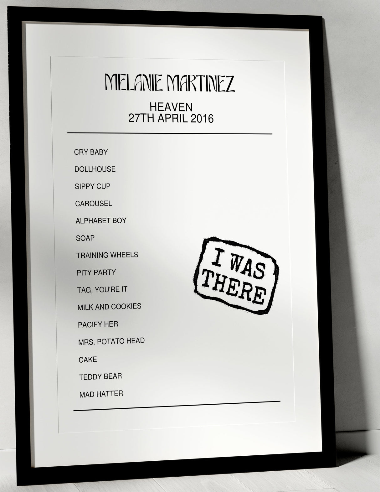 Melanie Martinez 27th April 2016 Heaven London I Was There - Setlist