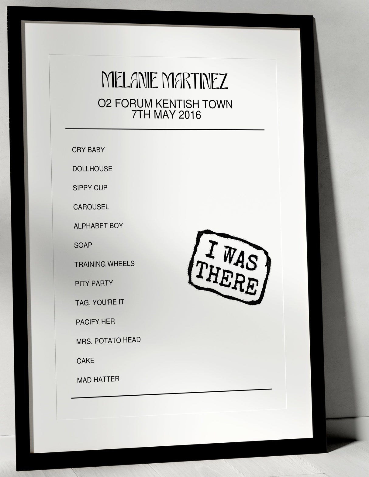 Melanie Martinez 7th May 2016 O2 Forum Kentish Town London I Was There - Setlist