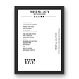 Metallica August 09, 2024 Soldier Field Chicago Setlist Poster - Setlist