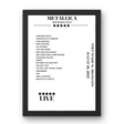 Metallica August 18, 2023 AT&T Stadium Arlington Setlist Poster - Setlist