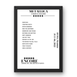 Metallica July 06, 2022 IFEMA Madrid Setlist Poster - Setlist