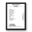 Metallica June 08, 2019 Slane Castle Slane Setlist Poster - Setlist