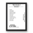 Metallica June 26, 2022 Val de Moine Clisson Setlist Poster - Setlist