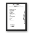 Metallica May 17, 2023 Stade de France Saint - Denis Setlist Poster - Setlist