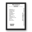 Metallica November 03, 2023 The Dome at America's Center St. Louis Setlist Poster - Setlist