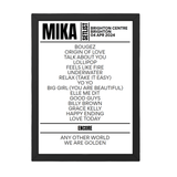 MIKA Brighton April 2024 Setlist - Setlist