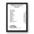 Morgan Wallen September 01, 2024 Royal Arena Copenhagen Setlist Poster - Setlist