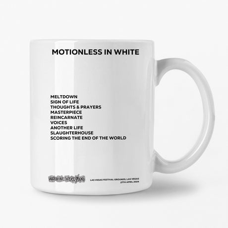 Motionless in White Las Vegas 27th April 2024 Setlist Mug - Setlist