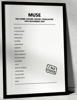 Muse 10th November 2001 The Dome Leisure Centre Doncaster - Alternate - Setlist