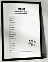 Muse 13th November 2001 London Arena London - Alternate - Setlist