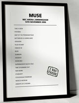 Muse 14th November 2006 NEC Arena Birmingham - Alternate - Setlist