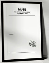 Muse 15th March 2000 Top of the Pops London - Alternate - Setlist